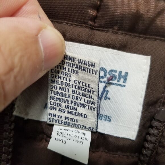 Oshkosh b'gosh bib overalls snowpants kids size 8 - Picture 9 of 10